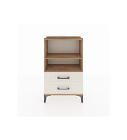Arges Komodin 2 Raflı 2 Çekmeceli 60x30x96 Çam-Aytaşı