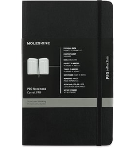 Moleskine Pro Defter L Boy Siyah Yumuşak Kapak (Standart)