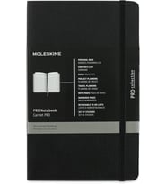 Moleskine Pro Defter L Boy Siyah Yumuşak Kapak (Standart)