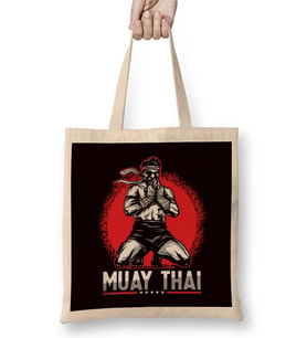 Muay Thai Fighter MMA Martial Arts Sports Thailand Boxing Bez Çanta Uzun Saplı