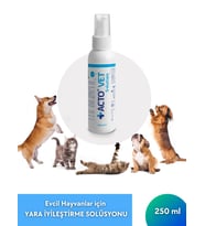 ACTO® VET SOLUTION 250 ML  Evcil Hayvanlar için Yara İyileştirme Solüsyonu (Şeffaf)