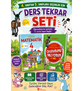 4.Sınıftan 5.Sınıfa Geçenler İçin Ders Tekrar Seti (Doğada Matematik+Okuduğumu Anlıyorum)