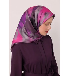 Lesscarves Pamuk İpek Eşarp Batik Desenli LS2204