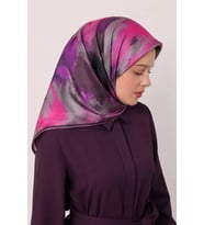 Lesscarves Pamuk İpek Eşarp Batik Desenli LS2204