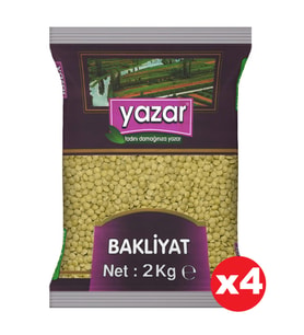 Yazar Yeşil Mercimek 2 Kg. x 4 Adet