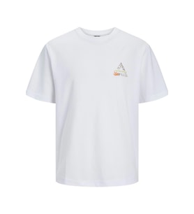 JACK&JONES JCOSTAGGER EMBRODERY TEE SS CREW NECK12253380 (Beyaz)