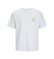 JACK&JONES JCOSTAGGER EMBRODERY TEE SS CREW NECK12253380 (Beyaz)