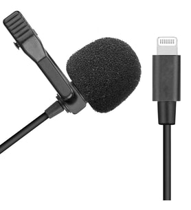 Winex İphone Lightning Port HD Yaka Mikrofonu Siyah