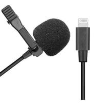 Winex İphone Lightning Port HD Yaka Mikrofonu Siyah