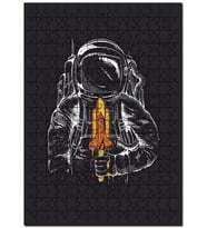 Cakapuzzle Fantastik Uzay Mekiği Dondurma  Astronot Puzzle Yapboz MDF (Ahşap) (120 Parça)