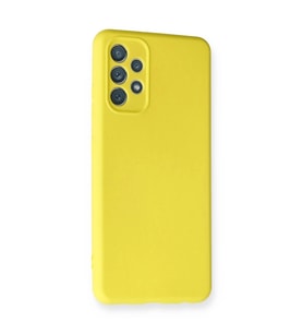 Galaxy A32 Kılıf Nano İçi Kadife  - Sarı