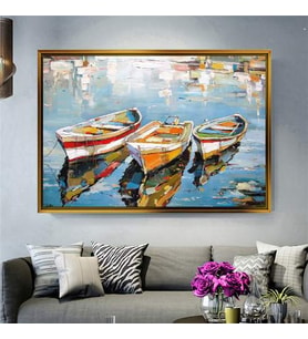 Altın Çerçeveli dekoratif tablo l239 (Gold)