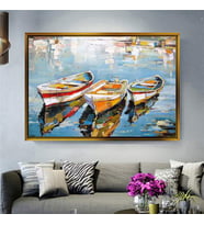 Altın Çerçeveli dekoratif tablo l239 (Gold)