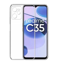 Ally Realme C35 Kılıf Kamera Korumalı Ultra İnce Şeffaf Silikon Kılıf-(5775) - EEEEEE7062-23
