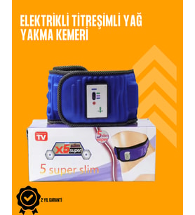 Titreşimli Masaj ve Zayıflama Kemeri - 5 Motor, 20 Mıknatıs, Ayarlanabilir Hız