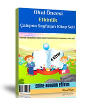 Okul Öncesi Etkinlik Çalışma Sayfaları Kitap Seti (4 Kitap)