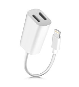 iPhone Uyumlu 7 8 X 11 Lightning Kulaklık Şarj Girişi Çoklayıcı Adaptör