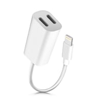 iPhone Uyumlu 7 8 X 11 Lightning Kulaklık Şarj Girişi Çoklayıcı Adaptör