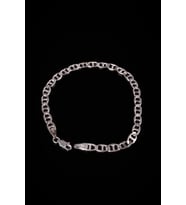 ENCİLİ SİLVER 925 Ayar Gümüş 5 Mm Barlı Figaro Model Zincir Bileklik