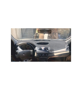Renault Megane 3 / Fluence Modellerine Uygun Torpido Koruma Halısı Siyah Kenar Siyah
