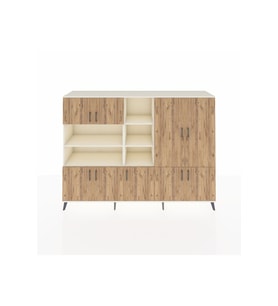Hyperion Dolap 14 Raflı 9 Kapaklı 220x44x163 Aytaşı-Çam/Aytaşı