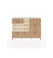 Hyperion Dolap 14 Raflı 9 Kapaklı 220x44x163 Aytaşı-Çam/Aytaşı