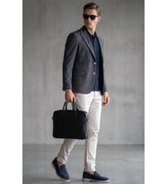 Lacivert Mono Yaka Örme 6 Drop Slim Fit Ceket 1002260152