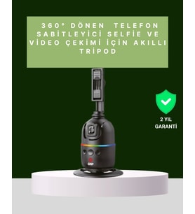 Yüz Takipli 360° Akıllı Gimbal Telefon ve Aksiyon Kamera Uyumlu