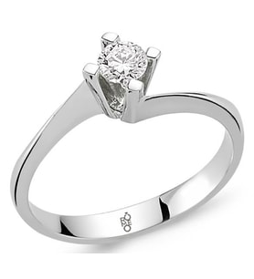 0.20 Ct Tektaş Pırlanta  Yüzük RM-1015 (Çok Renkli)