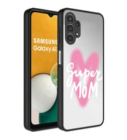 Samsung Galaxy A13 4G Kılıf Aynalı Desenli Kamera Korumalı Parlak Mirror Kapak (Renksiz)