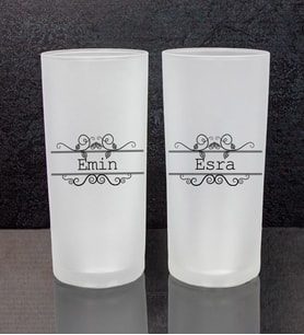 eJOYA Kişiye Özel 2'li Rakı Bardağı 111454
