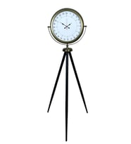 Eskitme 24 Saat Göstergeli Özel Tasarım Tripod Ayaklı Saat