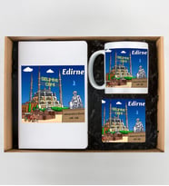 Edirne Tasarımlı Defter,Kupa Ve Bardak Altlığı Seti