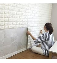 3D Tuğla Desenli Kendinden Yapışkanlı Duvar Paneli 58x38 cm