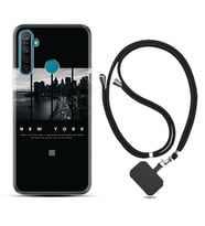 Realme 5i 5 Pro 6i 7 Pro 8 Kılıf Boyun Askılı Silikon New York 1612