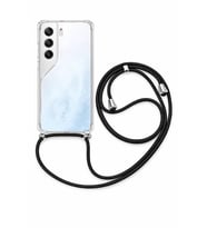 Tecno Camon 40 Boyun Askılı Şeffaf Tank Kılıf Siyah
