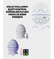 Galaksi Projektör Gece Lambası 4'ü 1 Arada Bluetooth Hoparlör
