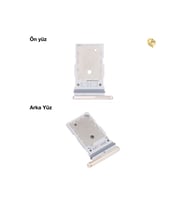 Samsung Galaxy S23 Ultra ile Uyumlu Sim İç Yuvası Çiftli Altın Çiftli sim yuvası ikili sim tepsisi çiftli sim aparatı dual sim çekmecesi