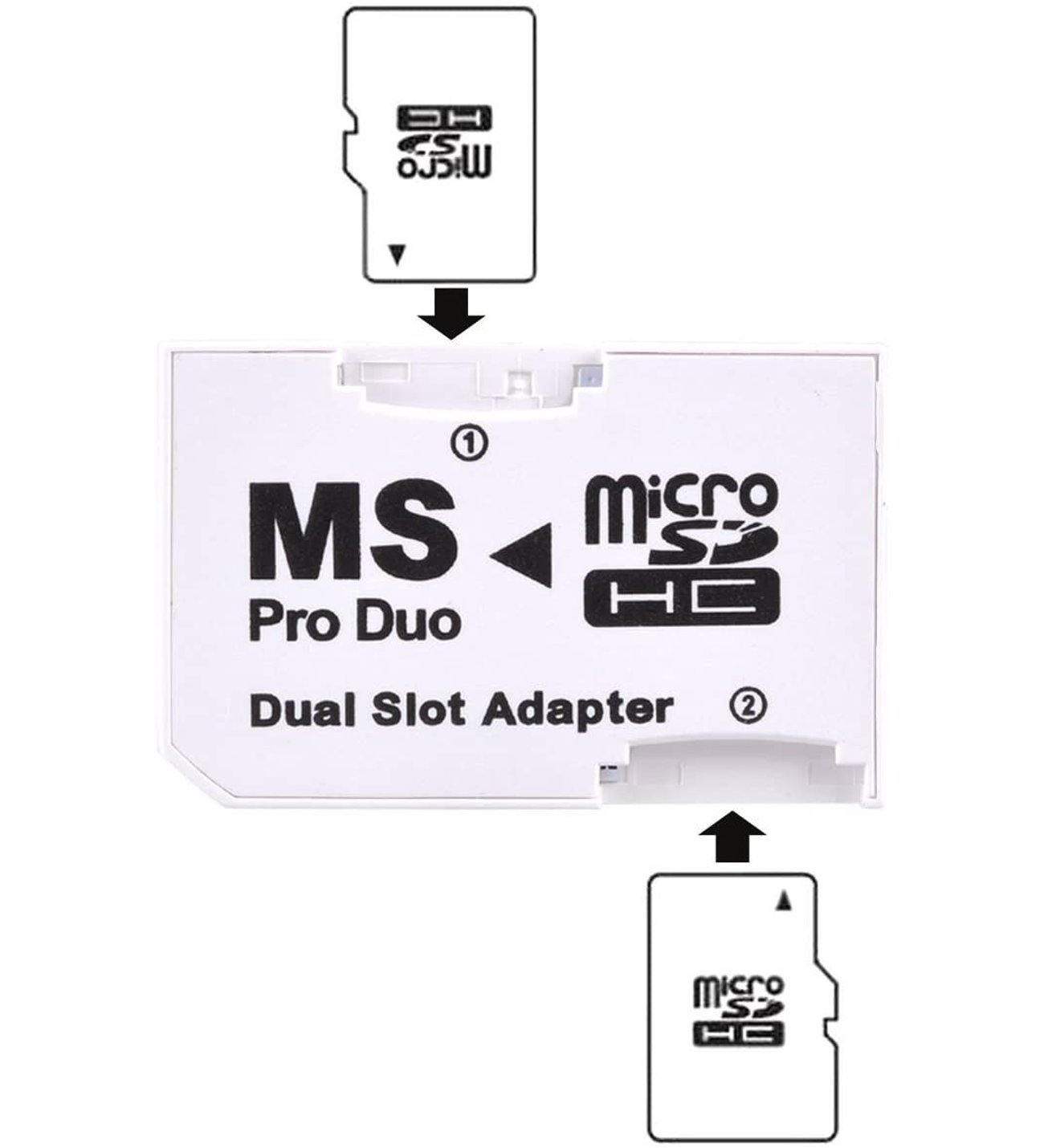 Sony Psp Memory Stick Pro Duo Adaptör Dual Slot Psp Hafıza Kartı