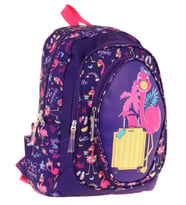 Kaukko Kids Üç Gözlü (Kız Çocuk) Okul Sırt Çantası (Flamingo Detaylı) - L5223