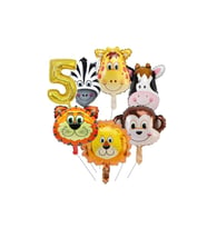 Safari Fiğürlü 5 Yaş Balon Seti