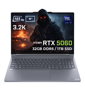 Lenovo ThinkBook 16p G6 IAX Intel Core Ultra 9-275HX 32GB DDR5 1TB SSD RTX 5060 8GB 115W 16 inç 3.2K 165Hz IPS FreeDos Gaming Laptop (21R0001JTX)