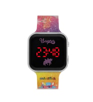 Miniflak Unicorn MFU8001 Square Led Çocuk Saati (Sarı-Pembe)