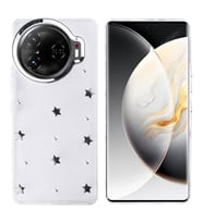 Coverzone Tecno Camon 30 Pro 5G ile uyumlu K?l?f Airbag K�?eli 2mm Kamera �?k?nt? Korumal? Simli ?effaf Bask?l? Z-Kutup Kapak Y?ld?z