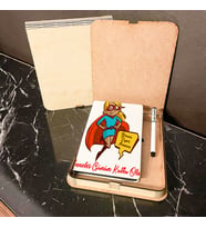Benim Süper Annem Ahşap Kutulu Defter Kalem Set