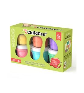 125 Gr 6'lı Pastel Glitter Hamur Seti
