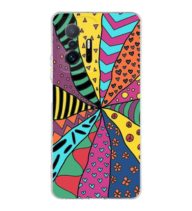 PrintiFy Xiaomi Mi 11T ile Uyumlu Retro Color 4  Kamera Korumalı Şeffaf  Kılıf