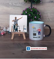 Babalar Günü Hediyesi Fotoğraflı Dekoratif Taş, Kupa Bardak Beyaz Hediye Babaya Doğum Günü Hediyesi (Model 9)
