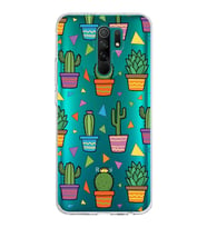 PrintiFy Xiaomi Redmi 9 ile Uyumlu 1mm Slim Fit Water Color 4 Baskılı Şeffaf  Kılıf