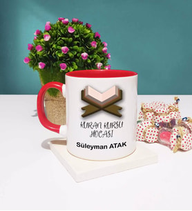 Kuran Kursu Hocası Kupa Bardak Kırmızı